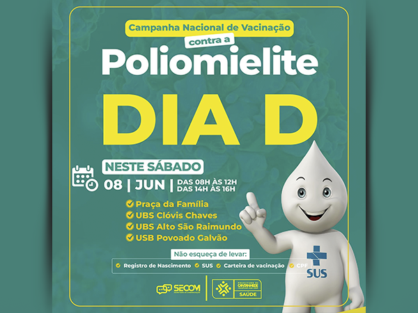 ?? DIA D DE VACINAÇÃO CONTRA A POLIOMIELITE