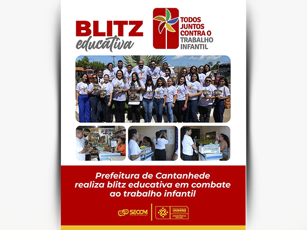 PREFEITURA REALIZA BLITZ EDUCATIVA EM COMBATE AO TRABALHO INFANTIL