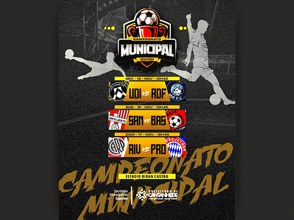 ?? NESTA SEXTA COMEÇA O CAMPEONATO MUNICIPAL MASCULINO!